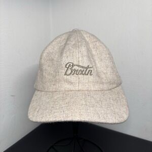 Brixton Stith Adjustable Strapback Hat Unisex Adult Cotton Beige Cap Adjustable